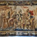 Eén van de wandtapijten in de hal van het kasteel