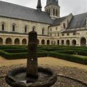 De binnentuin van de abdij van Fontevraud